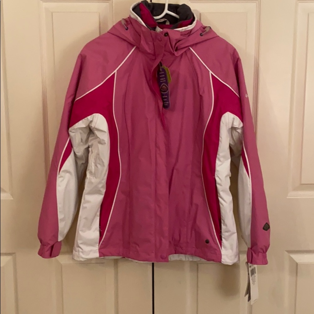 NWT Columbia 3-in-1 Vertex pink ski jacket vintage Y2K winter coat size M